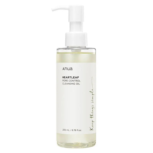 anua heatleaf pore control cleasing oil kween skin